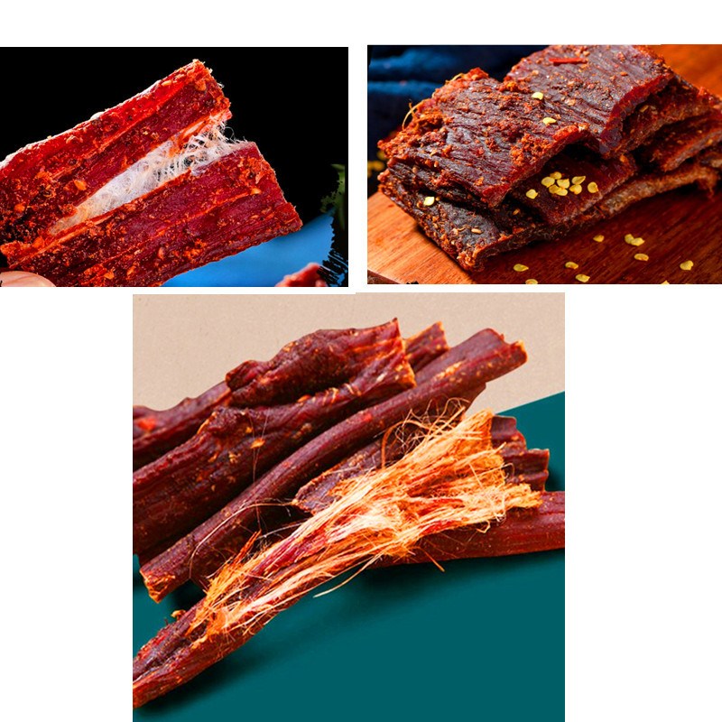 Air-dried Strips, Beef Flavor, Duck, Pork, Chicken Jerky, 200g Bulk, Multi-flavor Optional, Large Amount of Bargaining