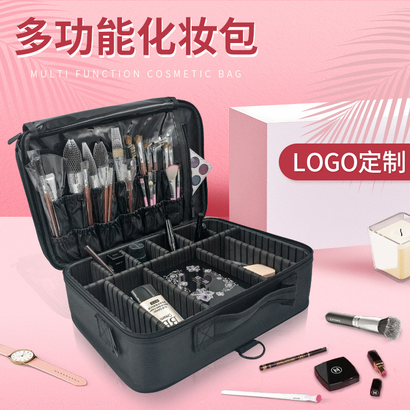 Cosmetic Bag Direct Size Simple Portable Professional Partition Cosmetic Bag Makeup Artist Makeup Bag Storage Tattoo Bag