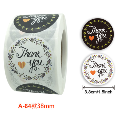 Bulk roll sealing labels for flowers, handmade crafts, festival decorations, self-adhesive sticker labels