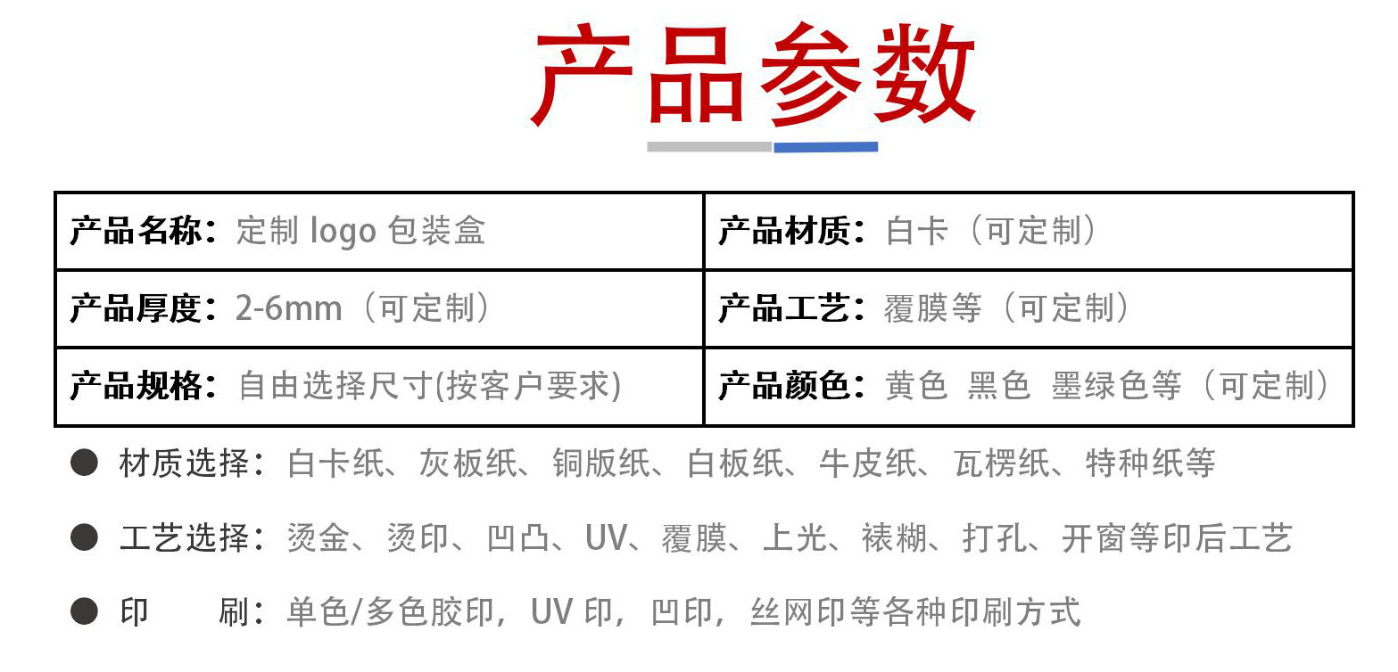 产品参数