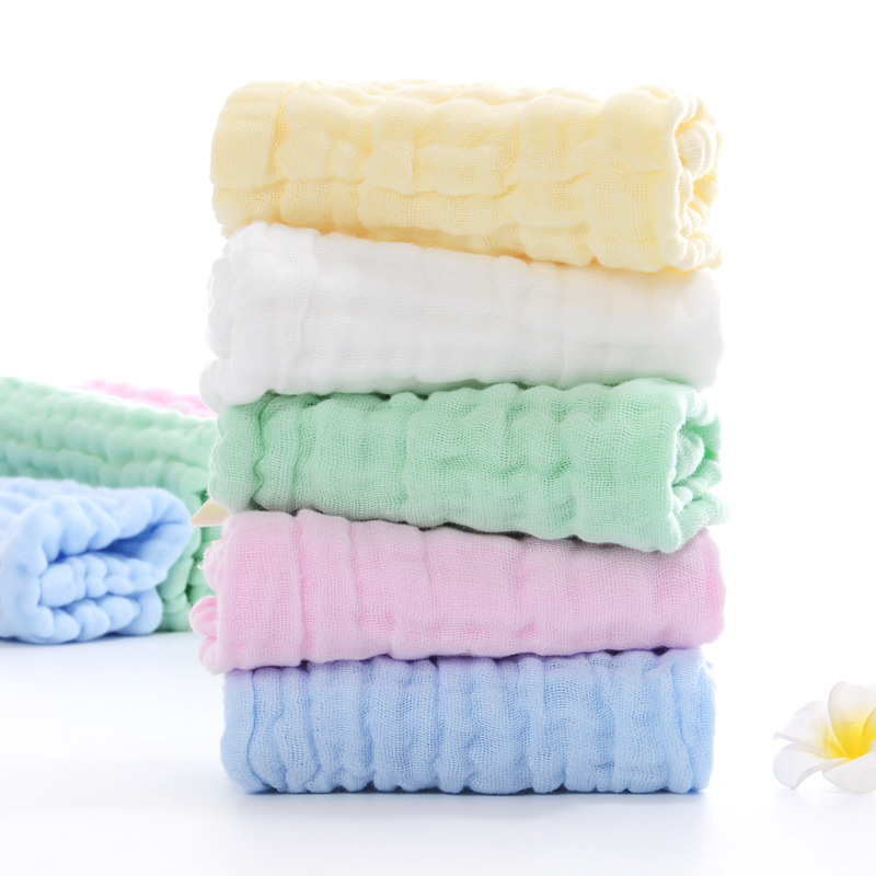 Sixth floor Gauze Solid Handkerchief towel Face Towel soft ventilation girdle Saliva towel Kerchief