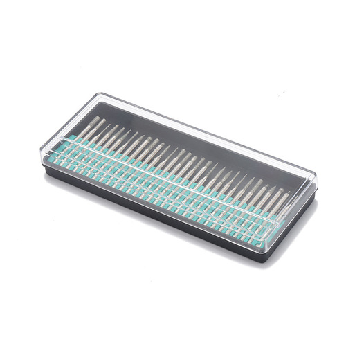 Supply of 30pc emery grinding needles in plastic boxes for jade polishing, engraving and lettering, 30-piece set