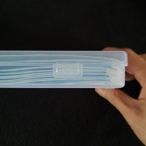 Rectangular PP transparent plastic battery stationery hardware accessories packaging universal packaging box dustproof storage box