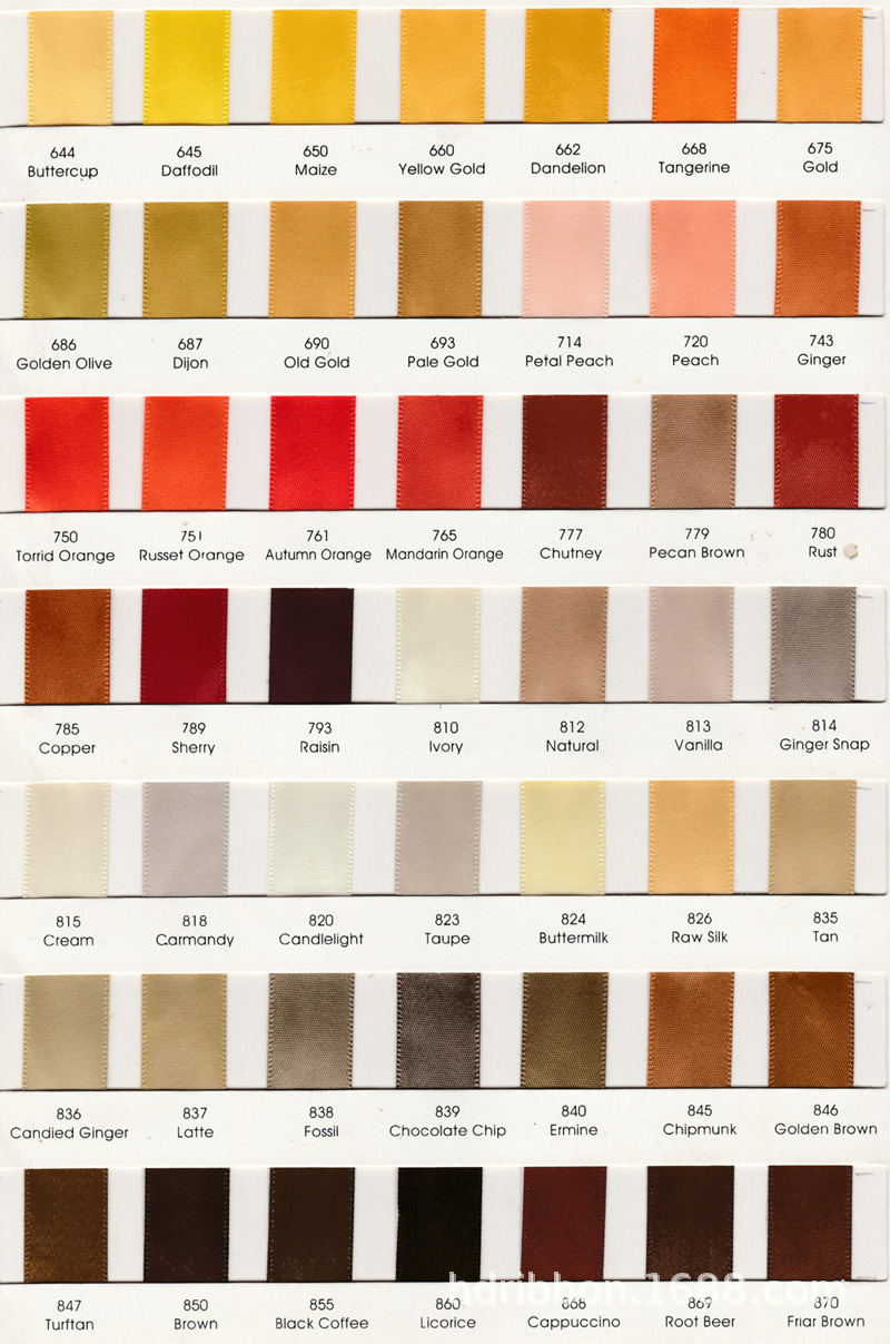 涤纶单/双面色卡4