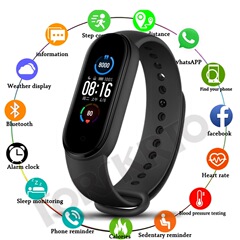 新商品m 5知能手環カラースクリーン心拍数血圧モニタリング歩数運動手環bluetooth情報注意プレゼント
