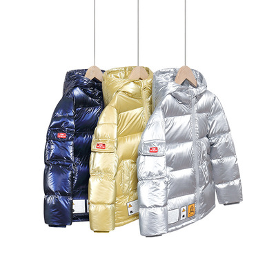 Tianzong Autumn and winter new pattern children Children Bright surface Explosive money Down Jackets men and women thickening coat