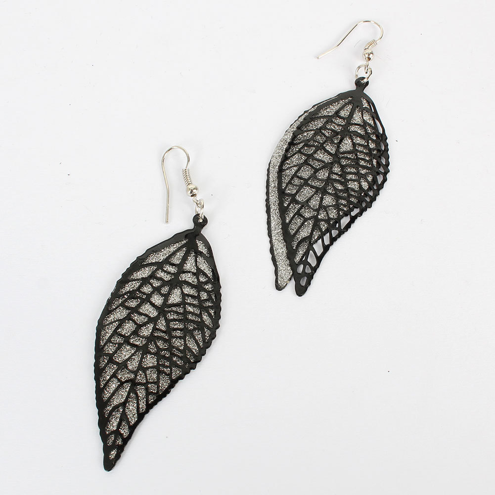Simple Retro Alloy Leaf Froste Fashion Earrings Wholesale Nihaojewely display picture 5