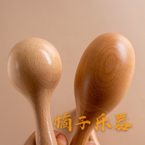 Walnut wood sand ball large and small solid wood grasping training children's sand eggs kindergarten baby Orff sand blocks