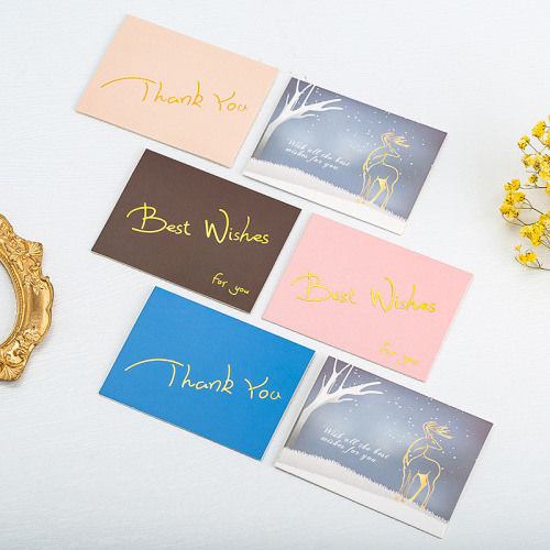 Creative marble blessing card, thank you letter, postcard, lover's greeting card, paper card, small card, small greeting card wholesale