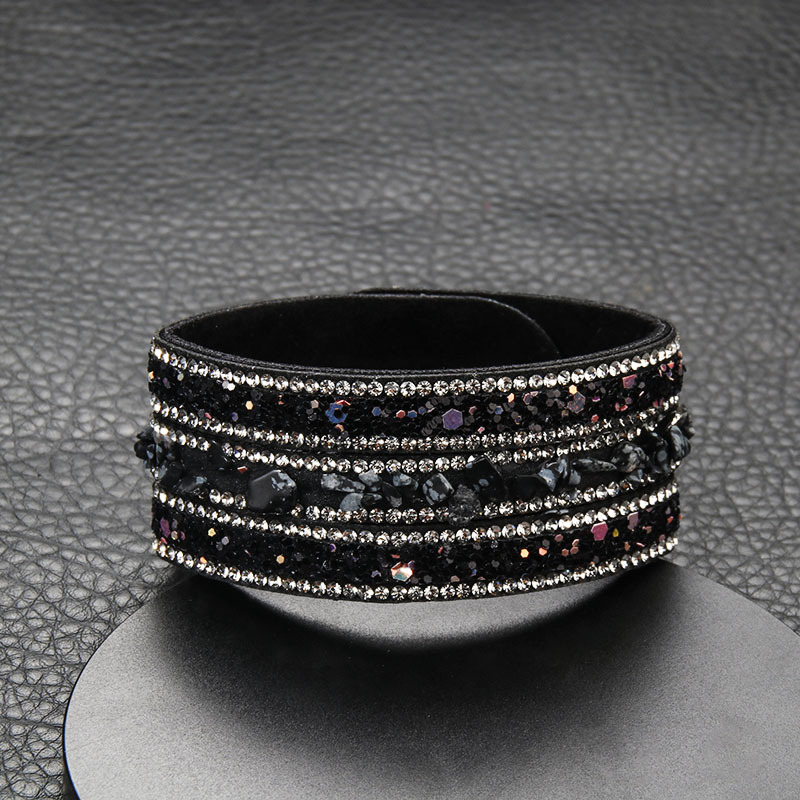 Fashion irregular colorful crystal gravel bracelet