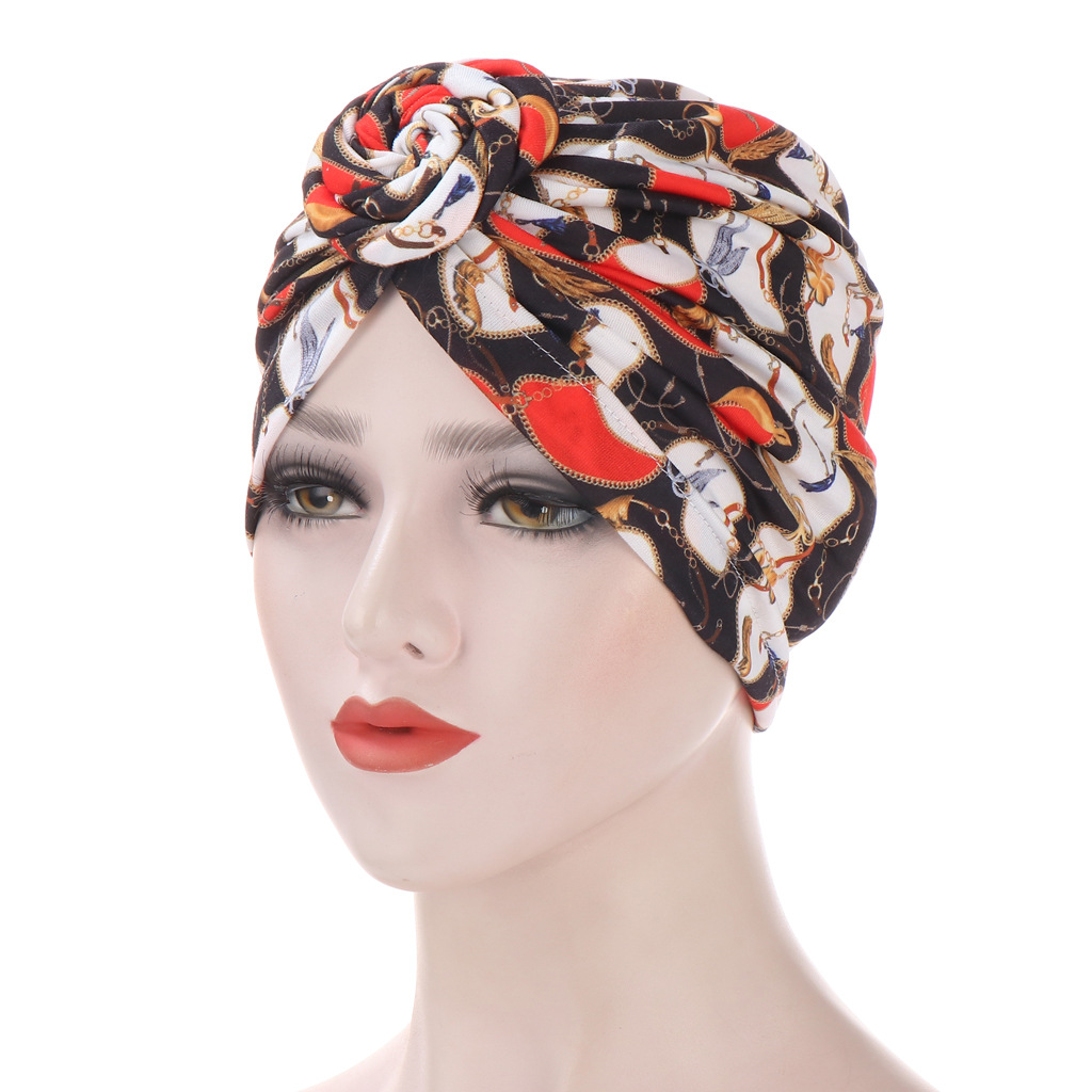 Spiral Turban Multicolor Cap display picture 18