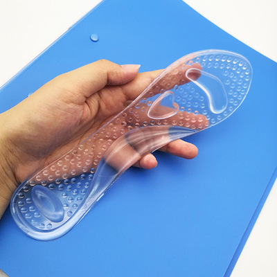 女士心型防滑按摩七分垫足弓支撑柔软减震硅胶自粘半码垫