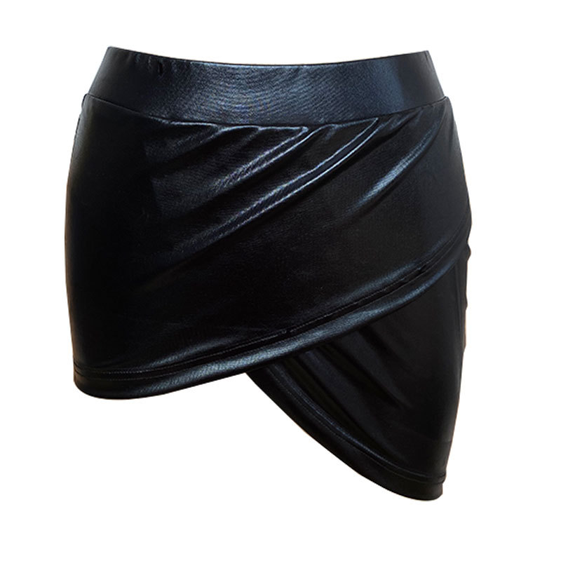 Pu Patent Leather Tight Mini Skirt NSHPH94511