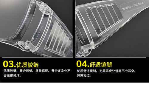 Anti-droplet, anti-fog new blinds, goggles, three certificates, labor insurance for myopic customers, protective glasses, no