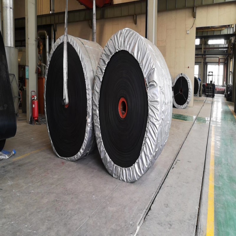 厂家专业供应帆布聚酯尼龙EP100输送带 黑色橡胶输送带传送带