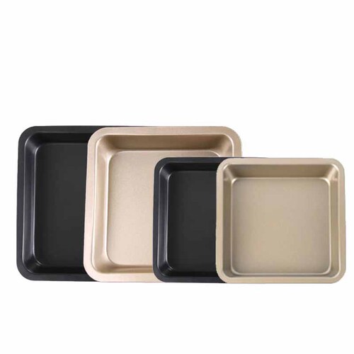 Baking grinder square cake roll baking pan, non-stick deepening and thickening 9-inch cake pizza 6-inch baking pan mold