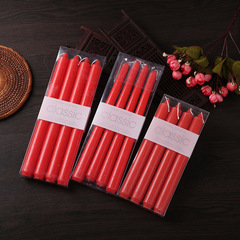 European-style wedding long candles, Western-style dinner party long-stem smokeless candles, romantic wedding celebration decoration, Nordic candles