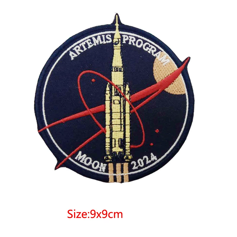Космический астронавт, ноутбук на липучке, США, с вышивкой