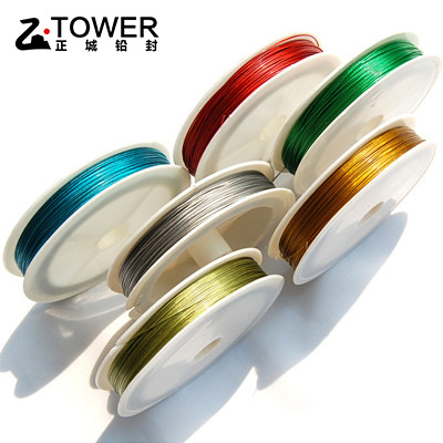 七股包胶钢丝线塑料铅封专用铅封线电表水表仪表封线不锈钢丝线