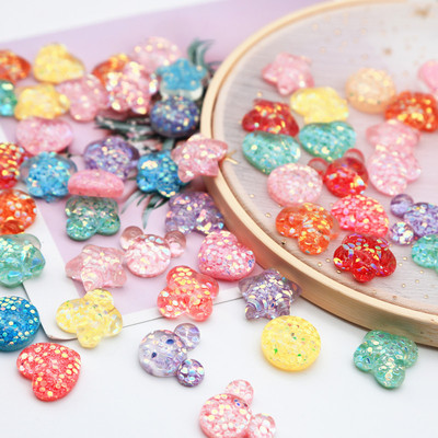 亮片樹脂飾品配件 閃粉DIY奶油膠配件 手機殼材料 兒童發飾配件