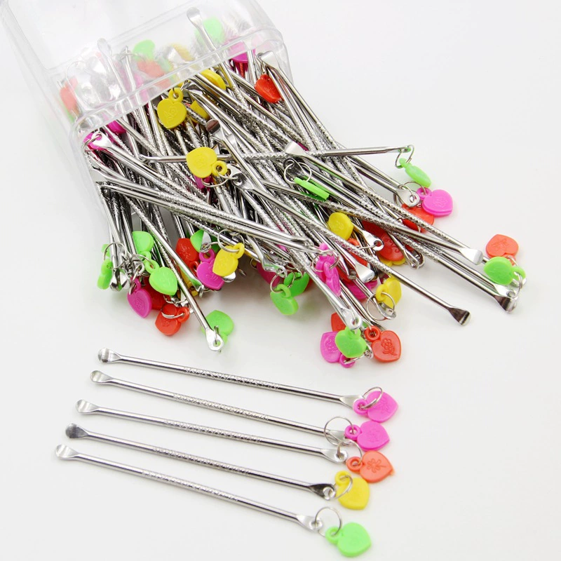 Реальный выстрел 1 Юань магазин корейский стиль Персиковое сердце Ушная ложка из нержавеющей стали ушной вкладыш личные чистящие средства ушной вкладыш подарок