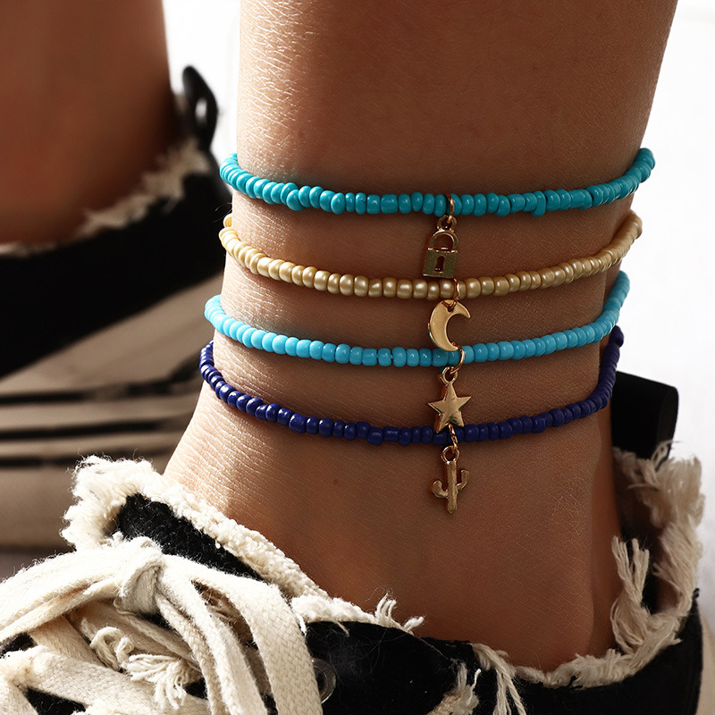 Creative Trend Rice Bead Anklet display picture 24