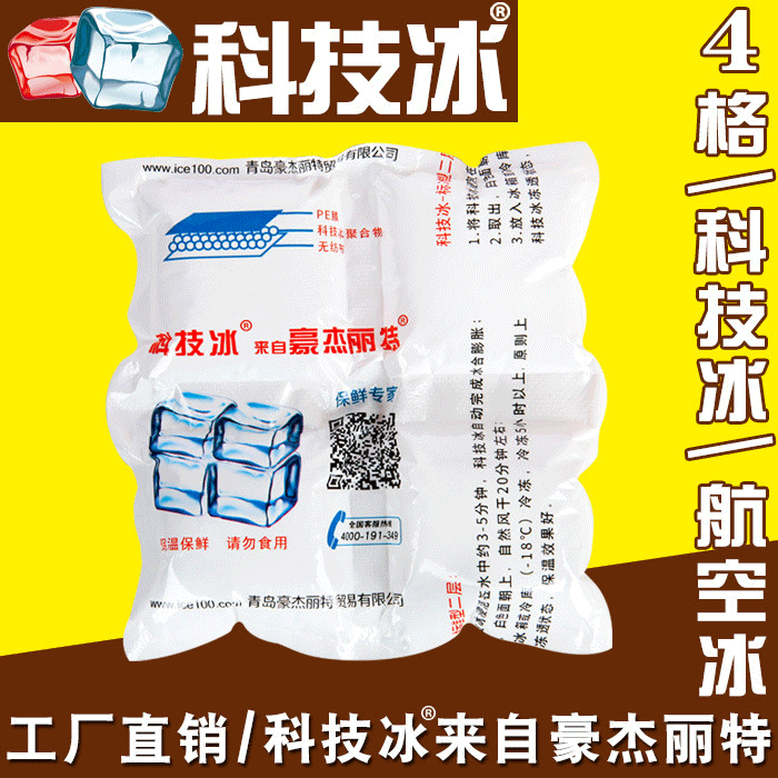豪杰丽特科技冰袋 航空干冰包食品 4格冷藏降温海鲜冷源 冷敷冰袋|ru