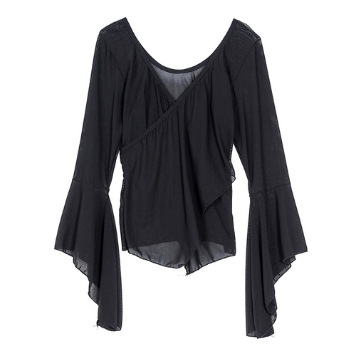 Night club sexy see-through technician work clothes two-piece set 20 new low-cut cover belly slimming lady suit