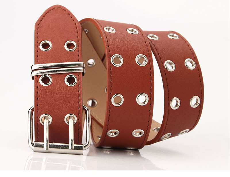 Hip-Hop Square Pu Leather Iron Women'S Leather Belts display picture 2