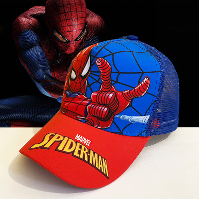 Spider-Man children Hat Iron Man Visor Boy Thin section Cap baby Sunscreen Sun hat