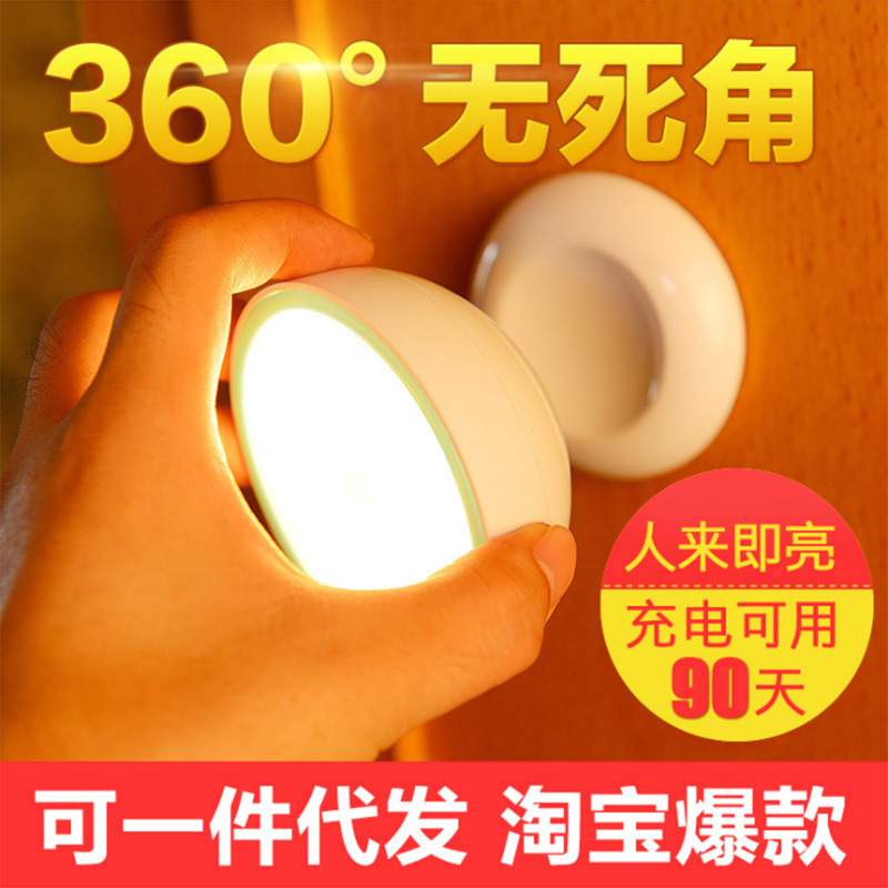 LED physiological induction creative night light