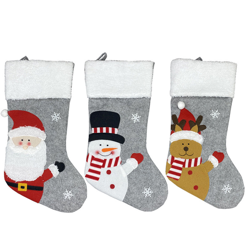 サンタクロース靴下クリスマス装飾用品ギフトバッグ装飾品ギフトバッグ靴下祝日クリスマス靴下|undefined