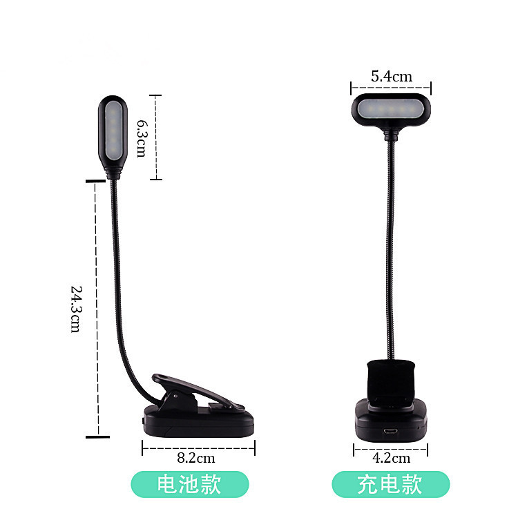 Led Eye Protection Student Bedside Clip-On Desk Lamp Dormitory Reading Study Lamp Foldable Manufacturer Dimmable Desk Lamp