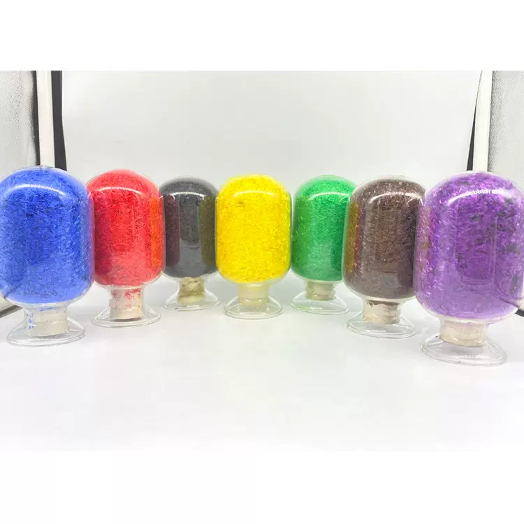 尼龙涤纶短纤维 短切丝 纤维毛 超短彩色1mm油漆树脂涂料填充装饰