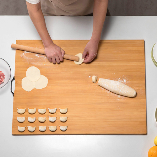 Trojan cutting board rolling panel household kneading dough chopping board non-solid wood large kitchen non-stick bamboo chopping board dumplings