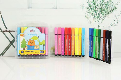 Triangular watercolor pens 12 colors 24 colors 36 colors 48 colors washable children's painting set kindergarten gift box color pens