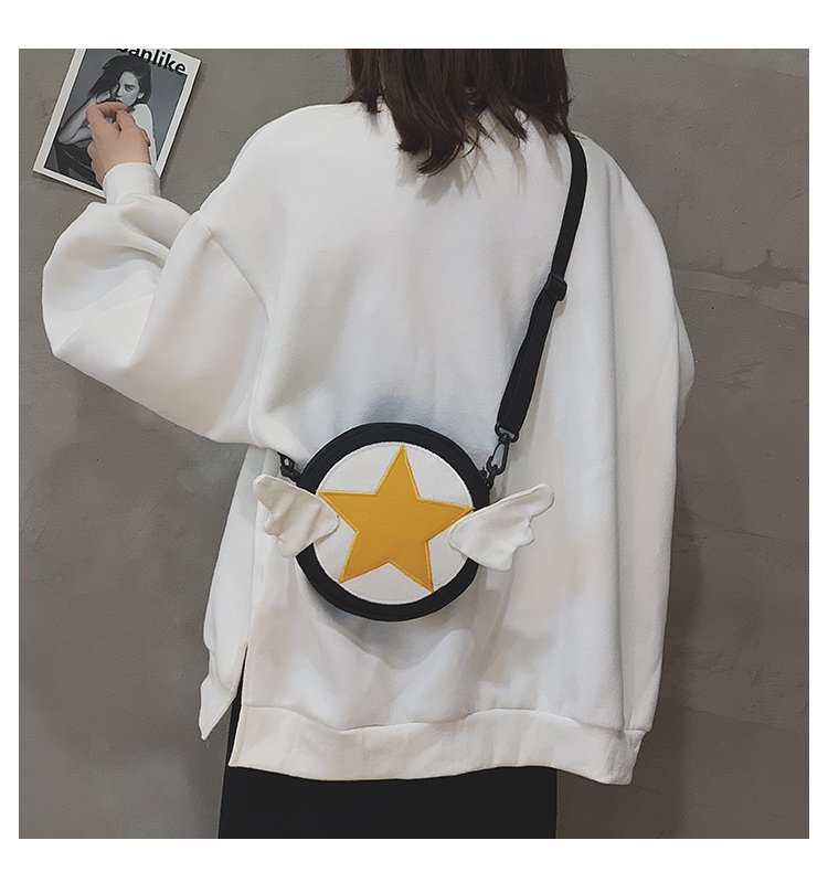 Japanese Fashion New   Cute Cartoon Magic Sakura Canvas Shoulder Bag Girl Cute Funny Purse  Wholesale display picture 30