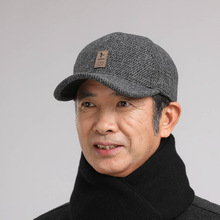 冬季男士棉帽时尚户外运动棒球帽韩版休闲保暖护耳毛呢帽子秋冬天