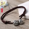 Small bell, ankle bracelet for beloved for elementary school students, retro accessory, wholesale, with sound, sound system, Korean style, simple and elegant design