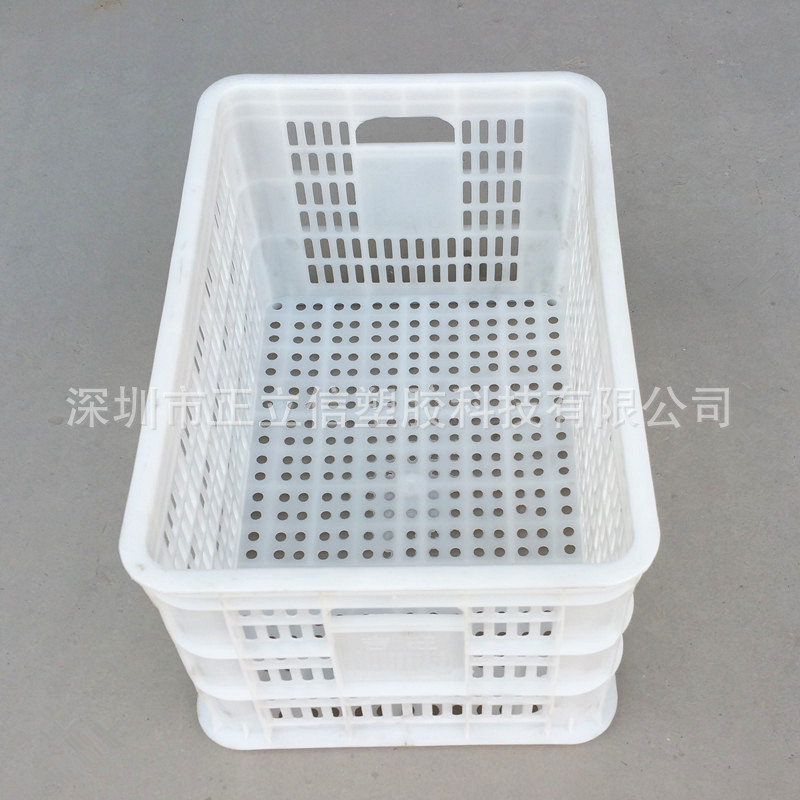 12号蔬菜塑料周转箩筐胶筐塑料框周转箩大号胶框HDPE配送筐