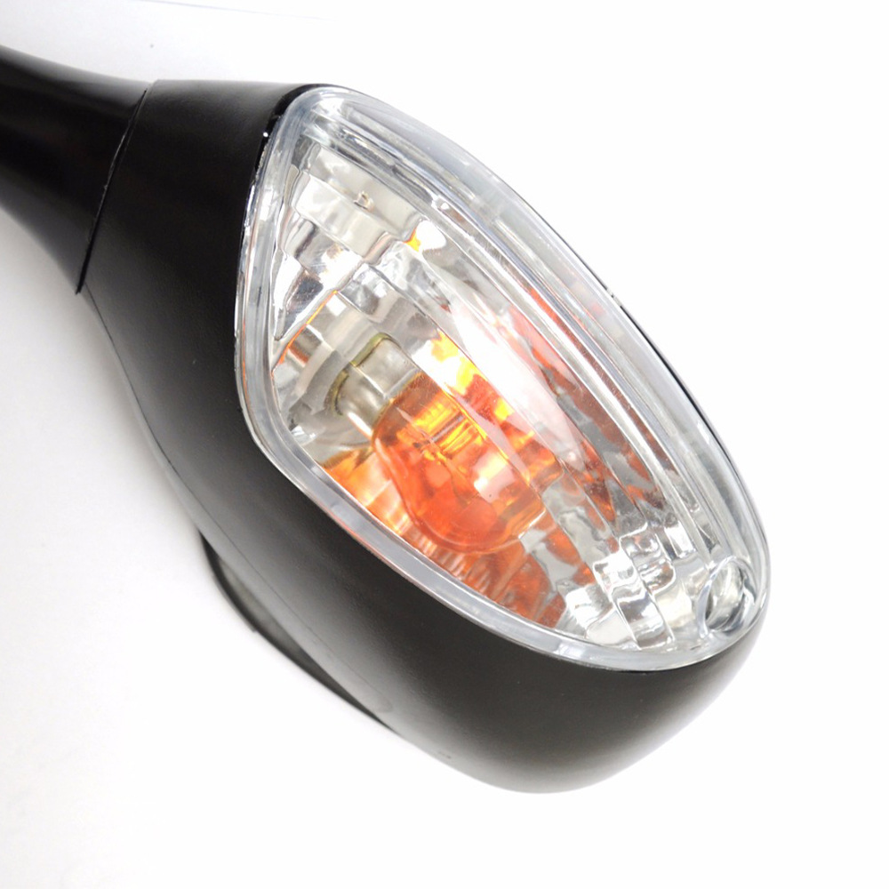 Espejo retrovisor de la motocicleta con reflector de luz LED adecuado para Suzuki GSXR600 espejo retrovisor del coche deportivo con luces dobles