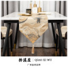 Modern light luxury wind ribbon table flag Chinese style dining table fabric wholesale Chinese home desktop table flag agent