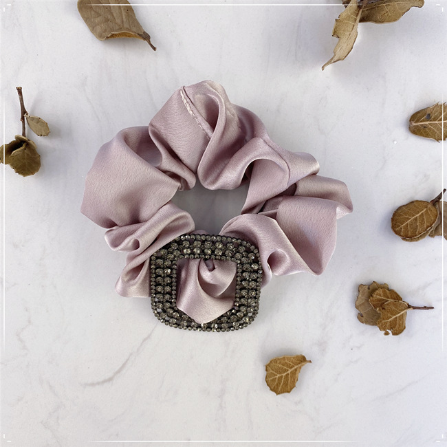 Korean Girl High Elastic Silk Hair Ring New Bm Ponytail Tie Head Release Art Czech Square Hair Scrunchies Nihaojewelry Wholesale display picture 9