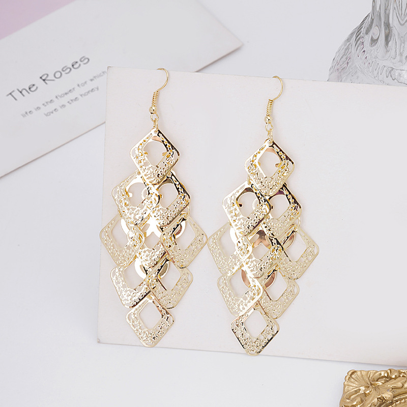 1 Pair Fashion Geometric Metal Women's Earrings display picture 1