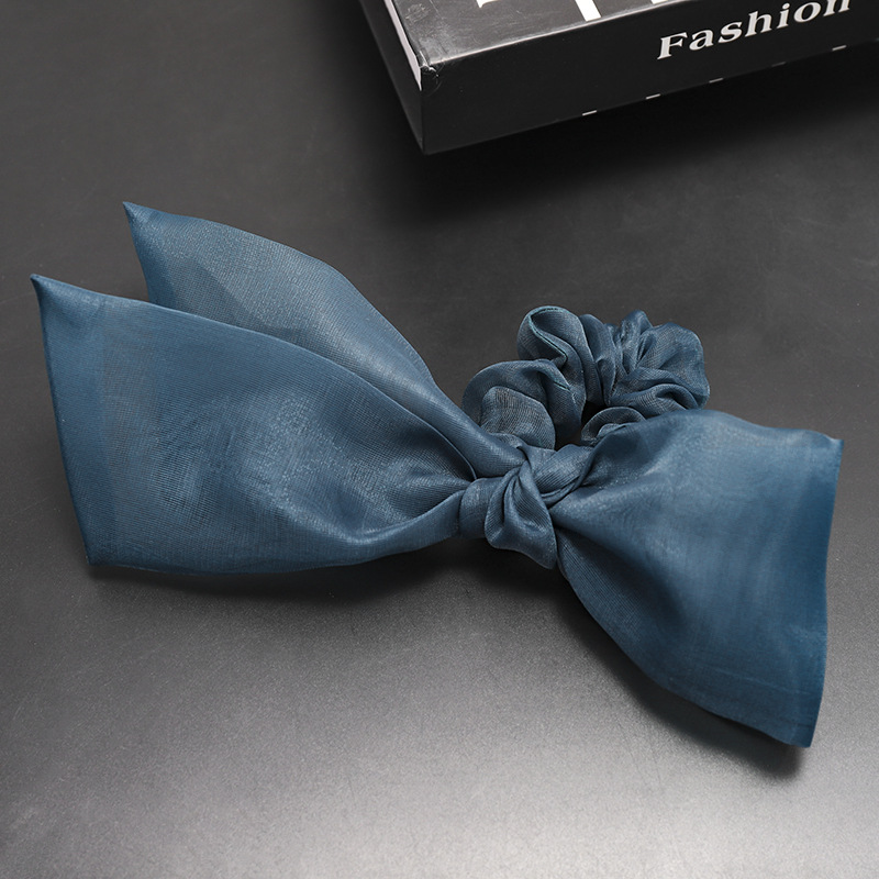 Fée Organza Bowknot Anneau De Cheveux Des Femmes Travailleur Ventes Directes D'usine Grand Arc Cravate Rétro Cheveux Clip Coiffe En Gros D524 display picture 1