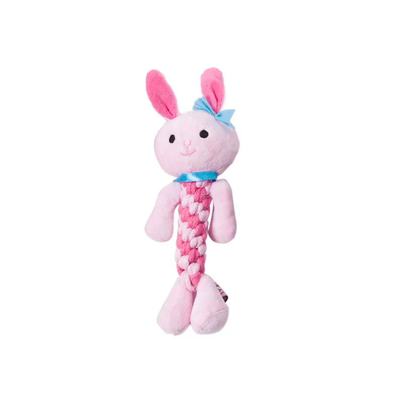 Wholesale dog teeth cleaning knotted new pet toys large, medium and small size bite-resistant molar twist toys