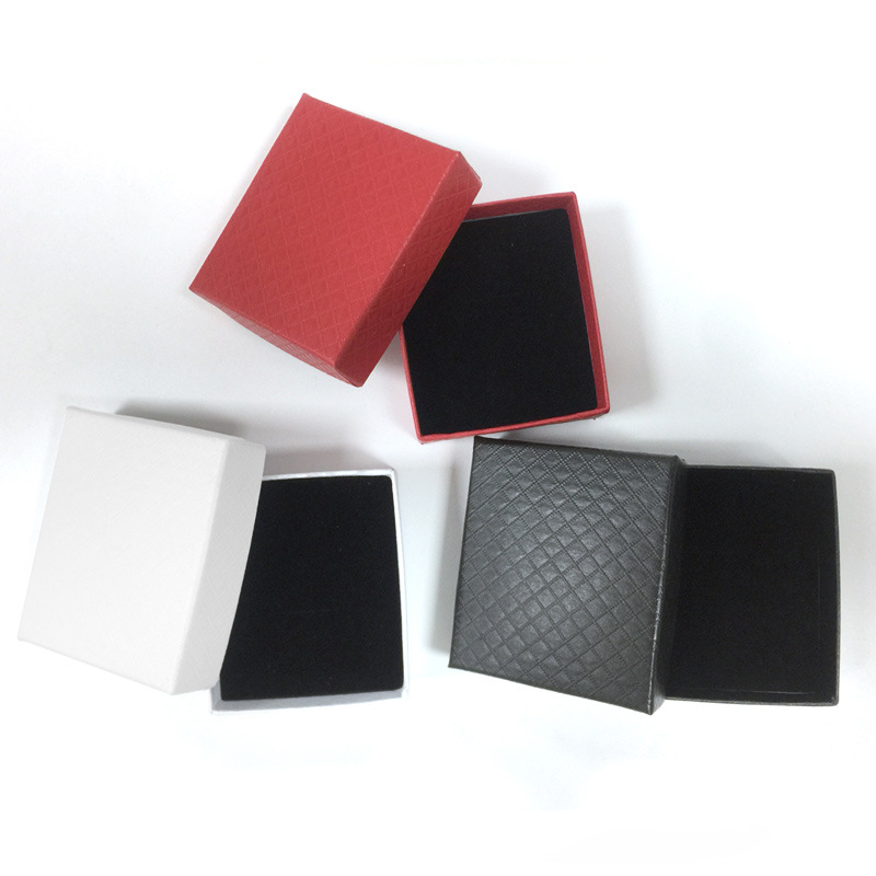 Caja de anillo de moda japonesa y coreana caja de collar caja de espárrago de oreja caja de pulsera caja de papel de cuero caja de joyería de regalo de San Valentín