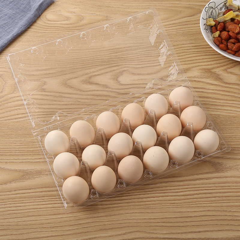 现货18枚加厚鸡蛋托包装塑料盒塑吸盒子蛋托pet蛋壳透明盒子批发