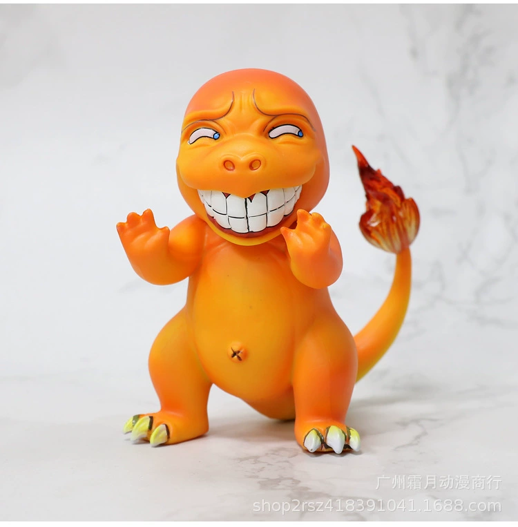Плохой Pokémon большой незначительный Пикачу джини черепаха маленький огненный дракон Мияова семя автомобильная подвеска ручной запуск модели