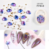 Mixed nail decoration, brand crystal from pearl for manicure, internet celebrity